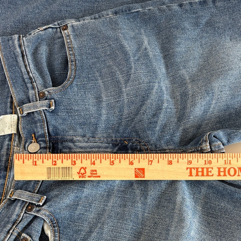Levi's 515 Bootcut Lower Rise Jeans size 12 Y2K 2002 - 72% cotton medium wash - Picture 14 of 16